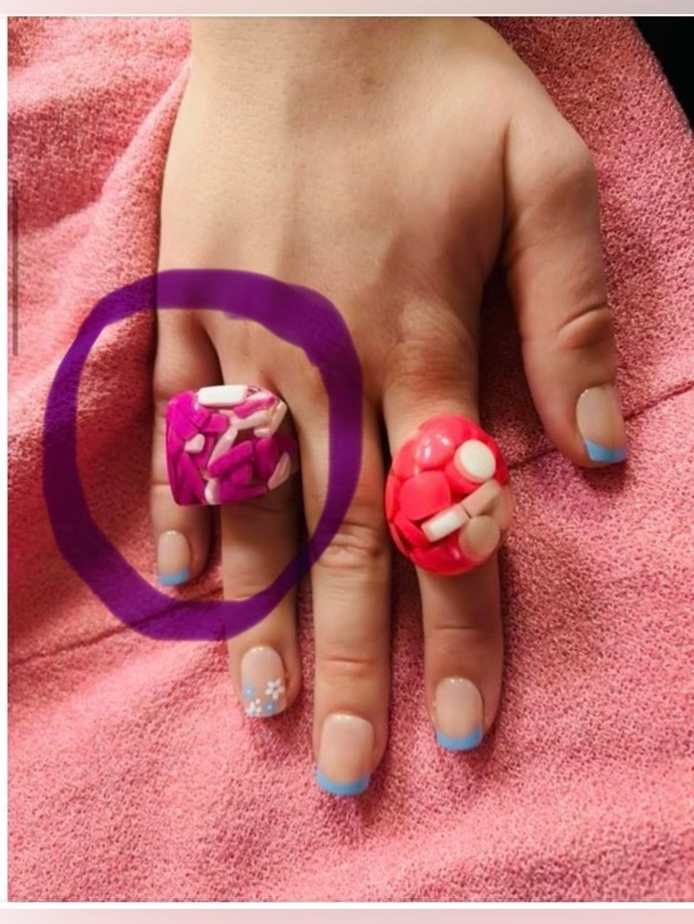 1960s PURPLE Pill Ring